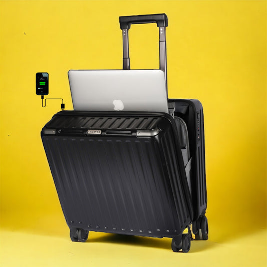 VACANZA Roller Case with TSA Lock & USB Port - 16 inch cabin size