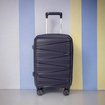 Vacanza UNBREAKABLE Polypropelene Luggage Trolly Bag with TSA Lock - 20 inch / 55 cm Cabin size Blue